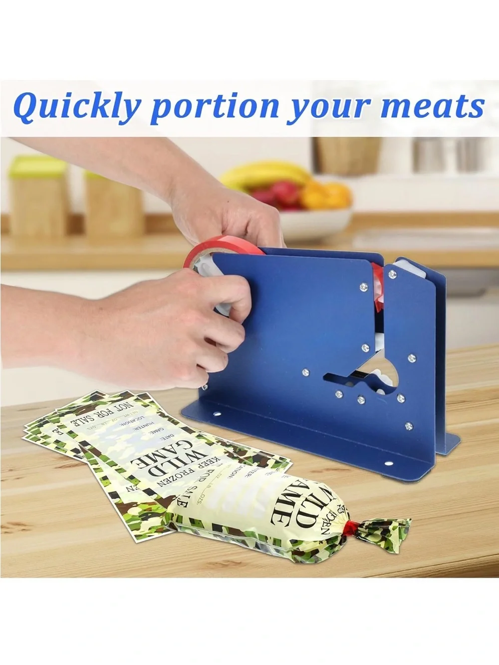 New Open Box 300 Pcs Ground Pork Freezer Bags 1lb Ground Meat Bags with Tape Bag